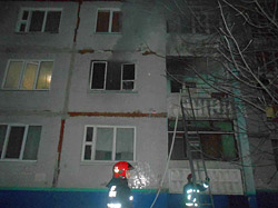 В девятиэтажке на Рокоссовского произошел пожар