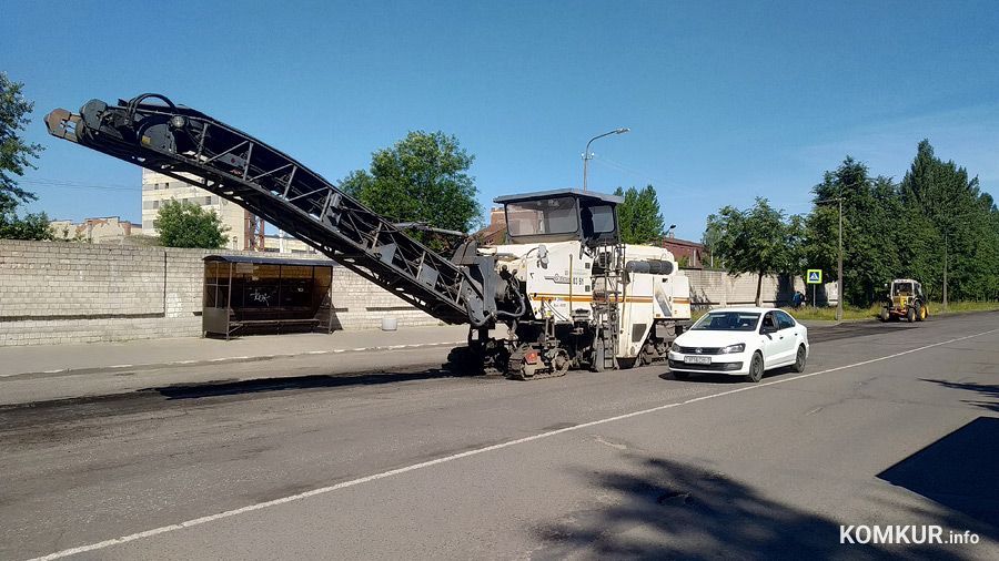 Дорожный ремонт в Бобруйске приблизился к экватору