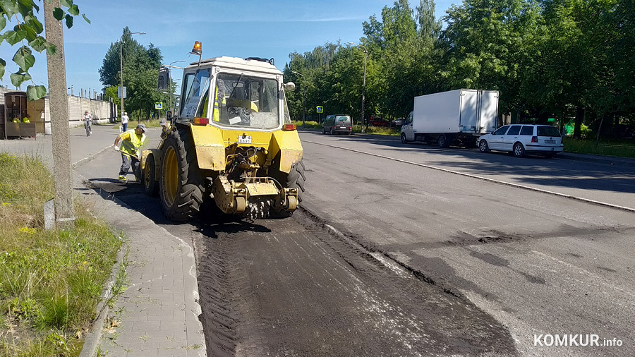 Дорожный ремонт в Бобруйске приблизился к экватору