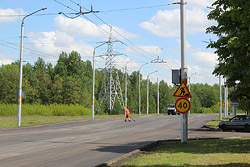 Улица Ленина в Бобруйске частично перекрыта