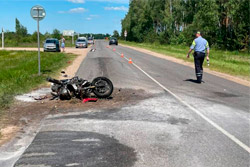 В Бобруйском районе мотоциклист попал в ДТП 