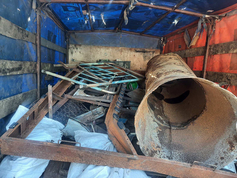Около 2 тонн лома черного металла незаконно перевозил мужчина в Бобруйском районе