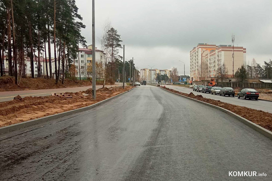 Как продвигается строительство главной улицы самого зеленого «спальника» Бобруйска?