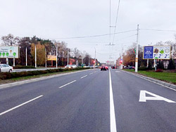 В Бобруйске появилась первая выделенная полоса для маршрутных транспортных средств