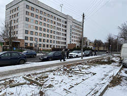 Напротив морзоновской больницы в Бобруйске исчезли киоски