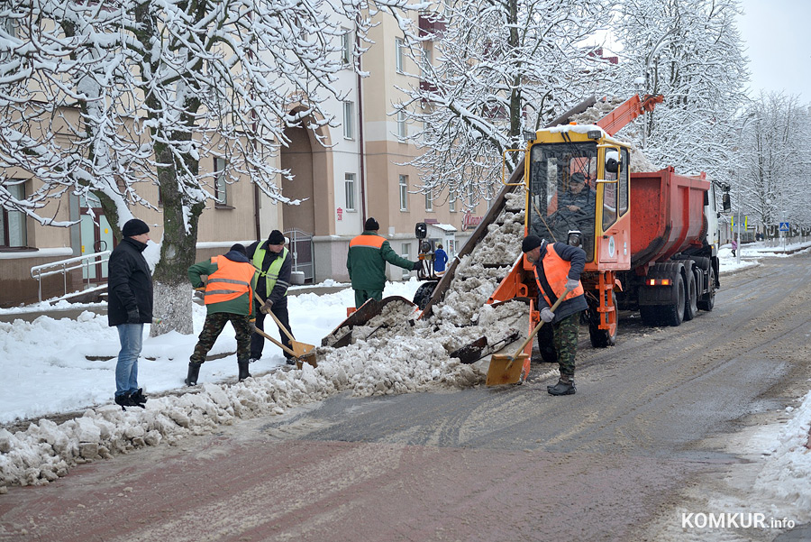 Как Бобруйск борется с последствиями снегопадов