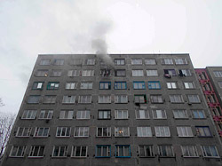 Пожар в общежитии в Бобруйске. Пришлось эвакуировать людей