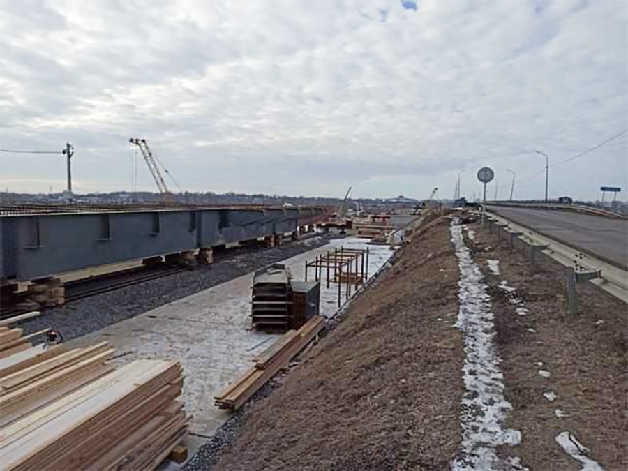 Сборка нового автомобильного моста началась в Бобруйске