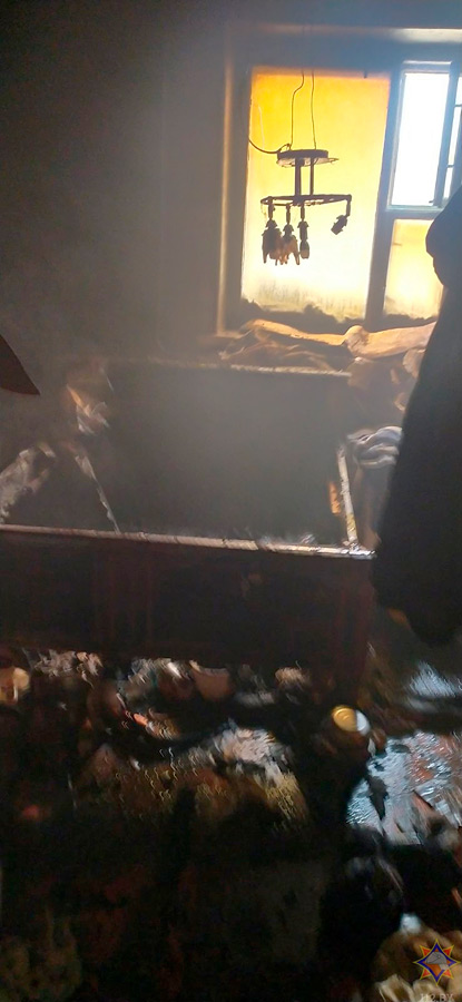 В Бобруйском районе на пожаре погиб человек