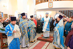 В праздник Благовещения епископ Бобруйский и Быховский Серафим возглавил престольные торжества в Кличеве