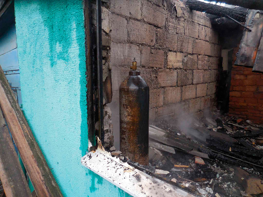 Под Бобруйском сгорел дачный дом