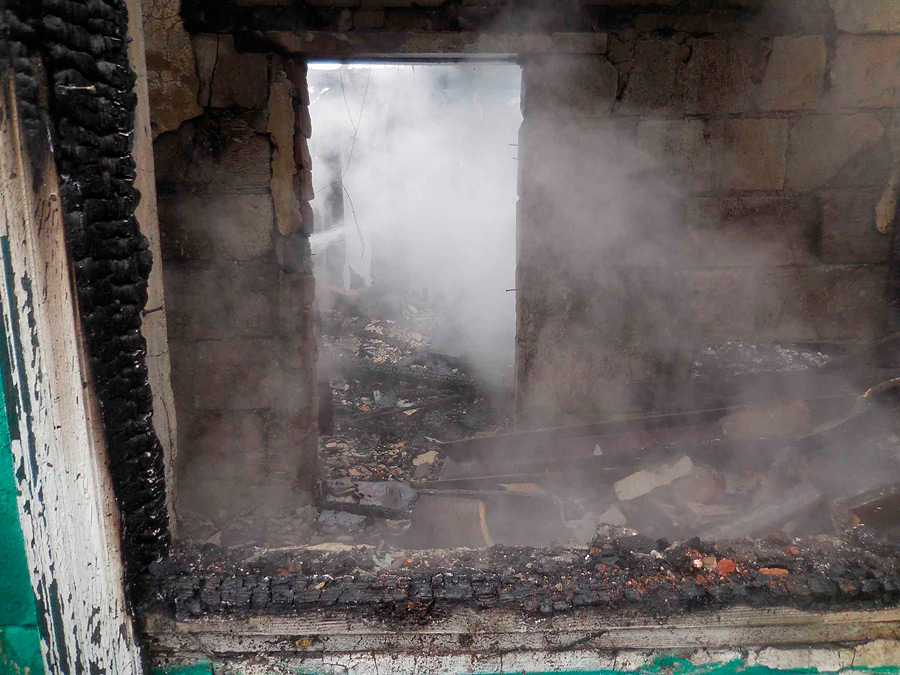 Под Бобруйском сгорел дачный дом