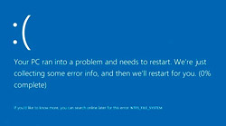 Обновление Windows 10 вызывает «синий экран смерти»