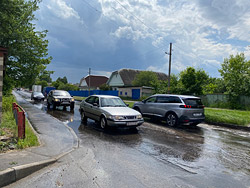 Первый летний дождь прошел в Бобруйске. Не везде, но с градом