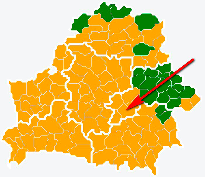 Леса снова стали ограничивать для посещения. Что по карте рядом с Бобруйском?