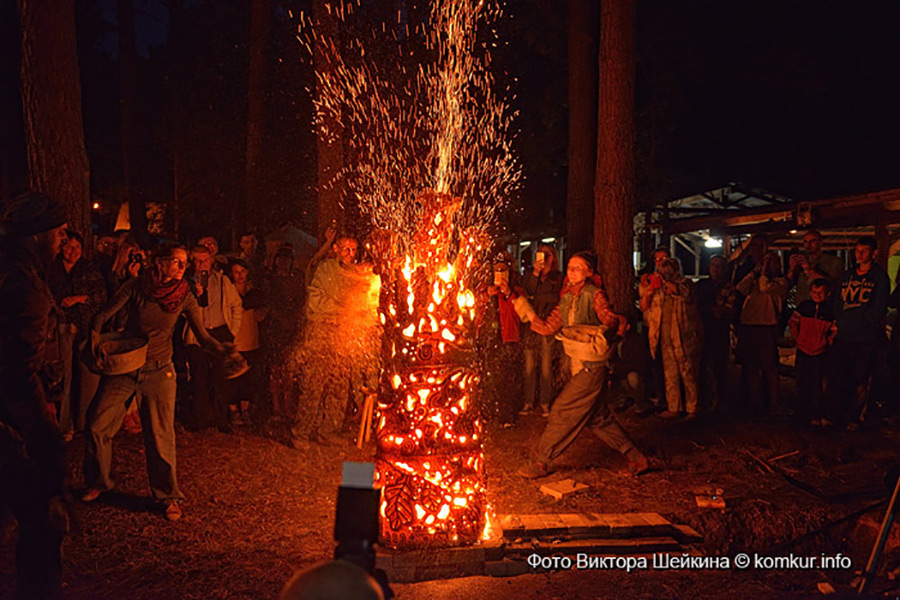 Кто сможет увидеть «Огненную скульптуру» в Вербках под Бобруйском