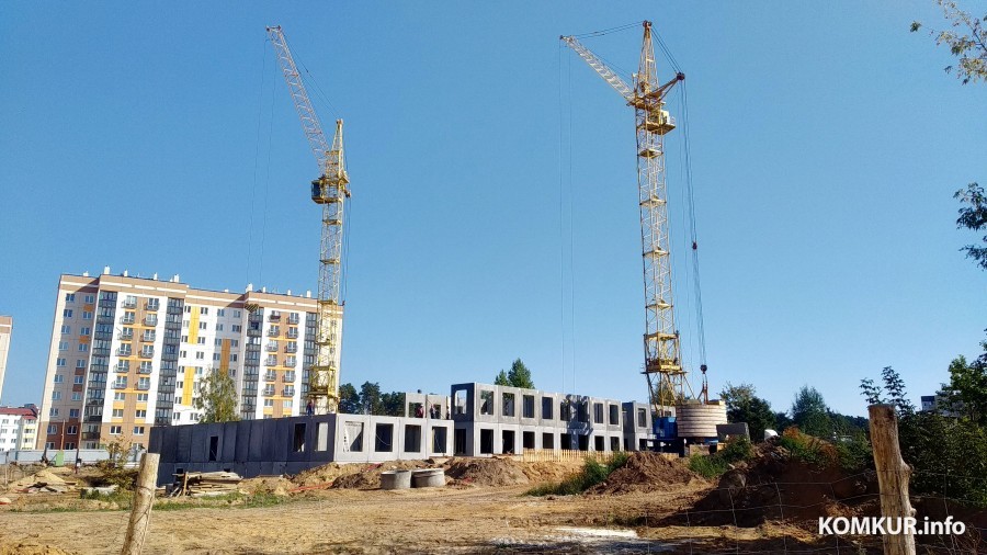 Строительство детского сада в микрорайоне Бобруйска вышло на новый уровень