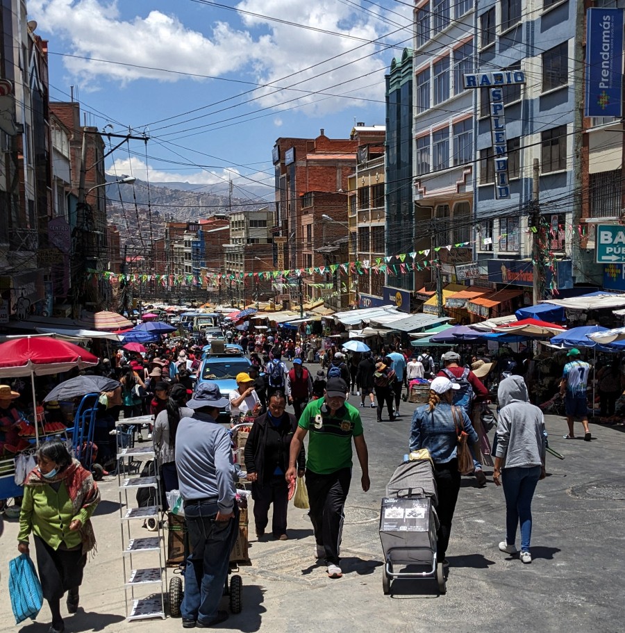 Рынок в Ла-Пасе. Боливия, октябрь 2023 г.