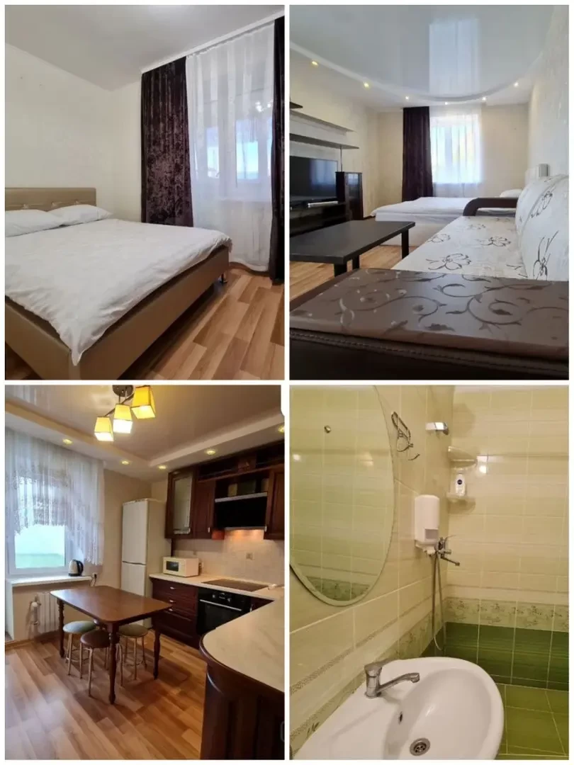 Трехкомнатная квартира на ул. Чехова, от 140 рублей в сутки.