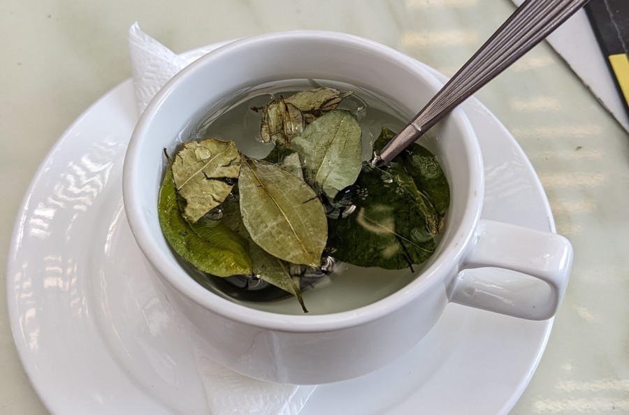 Чай из листьев коки. Ла-Пас, Боливия. Октябрь, 2023.