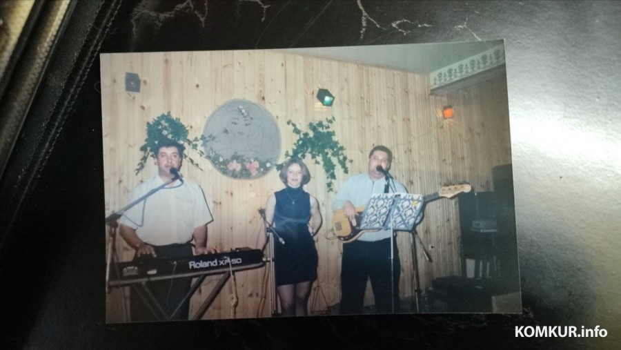 Александр Машогло, Татьяна Мейерсон и Александр Литвинов в ресторане «Березка». 1993 г.