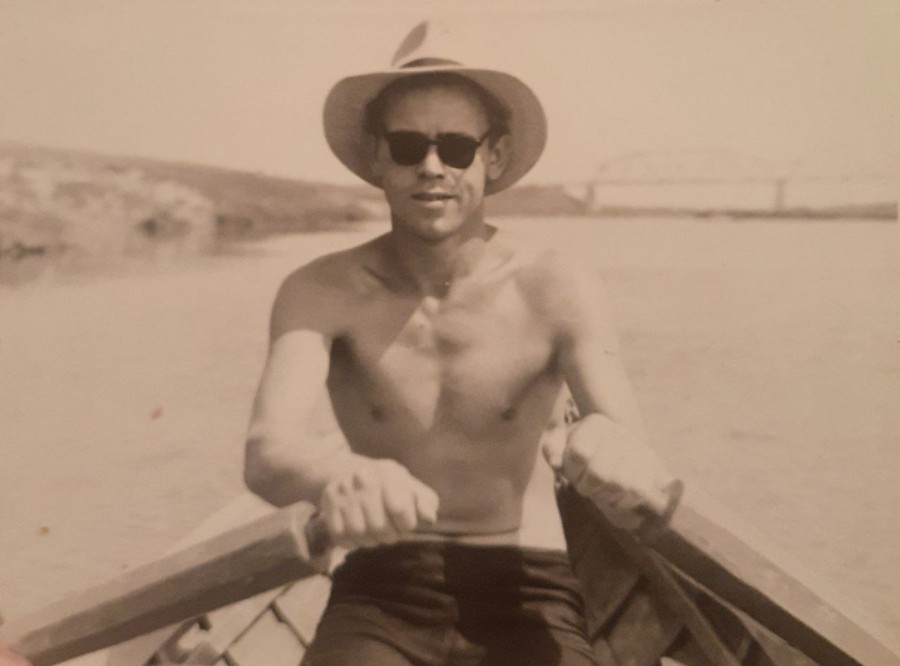 1960-е годы. Могилев, Днепр. На лодках катались рыбаки. Фото из архива Н. А. Федорович.