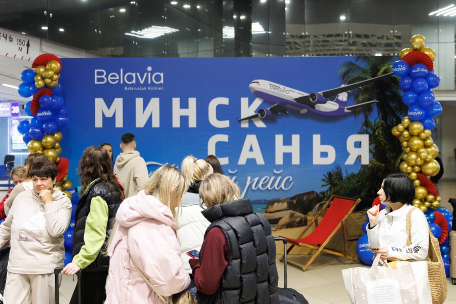 Belavia впервые запустила дальнемагистральный рейс в истории компании – в Санью