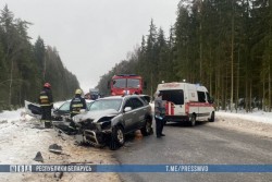 В Витебской области в лобовой аварии погибли два человека