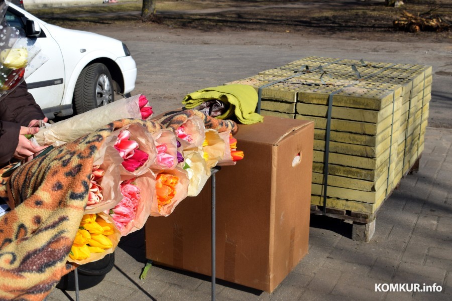 7.03.2024. Цветы к 8 марта в магазинах и на рынках Бобруйска