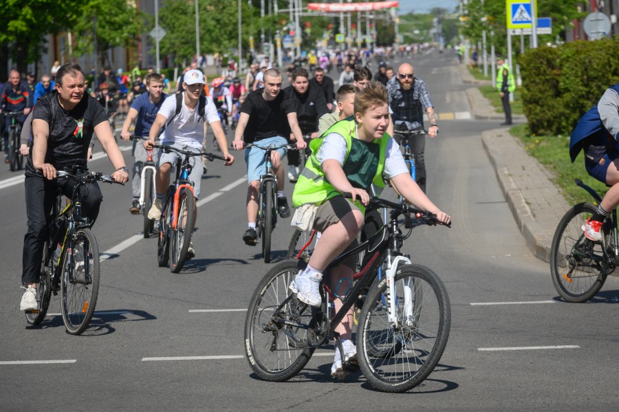 Массовый велопробег в честь 1 Мая в Бобруйске: фото