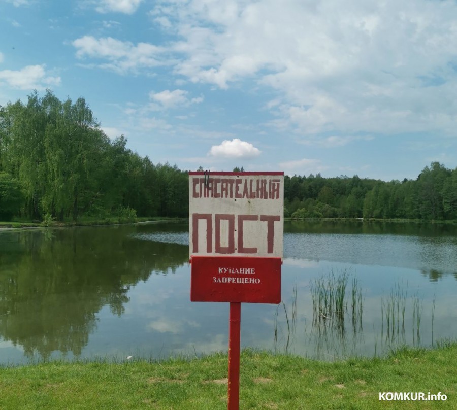 18 мая. Бобруйск. Водолазы спасательной станции №1 очищают озеро у санатория «Шинник».