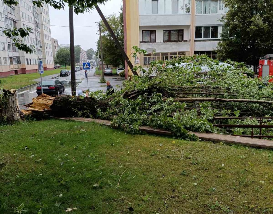 29.07.2024 Бобруйск, последствия непогоды. Улица Советская.