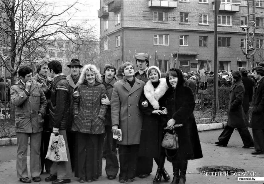 Могилев, проспект Мира. 7 ноября 1977 года.