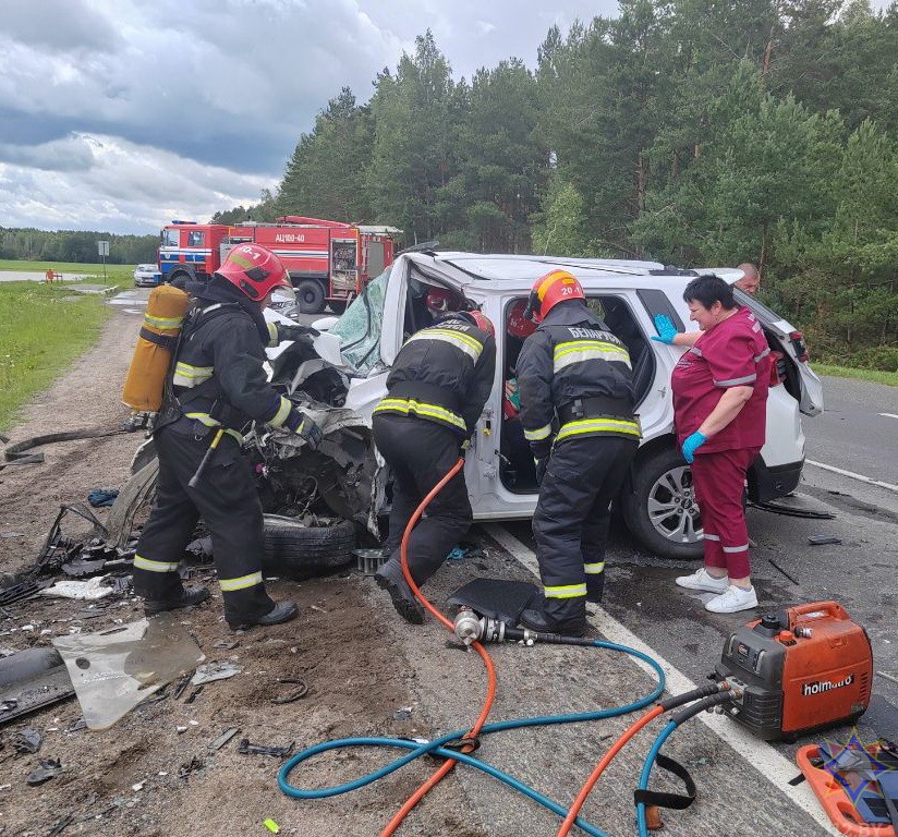 Авария в Чаусском районе: два человека в больнице