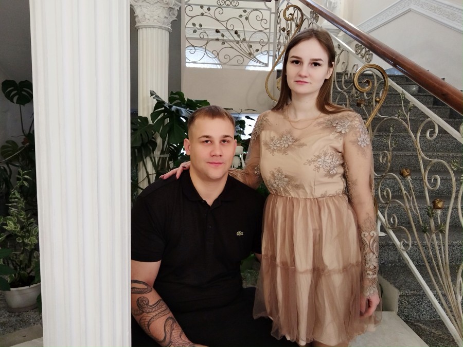 14.02.2025 г. Могилев, ЗАГС. Свадебная пара недели: Дарья и Станислав Ботвенковы.