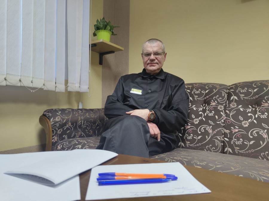 Виктор Бабарико в новополоцкой ИК. Фото: ТГ-канал Романа Протасевича.