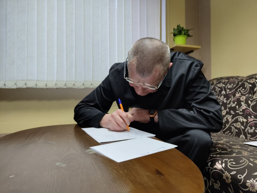 Виктор Бабарико в новополоцкой ИК. Фото: ТГ-канал Романа Протасевича.