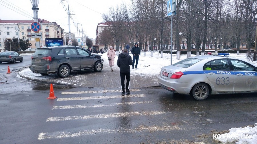 20.02.2025. Бобруйск. ДТП на площади Ленина.