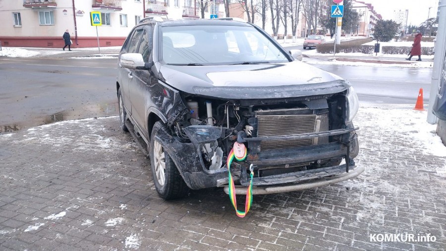 20.02.2025. Бобруйск. ДТП на площади Ленина.