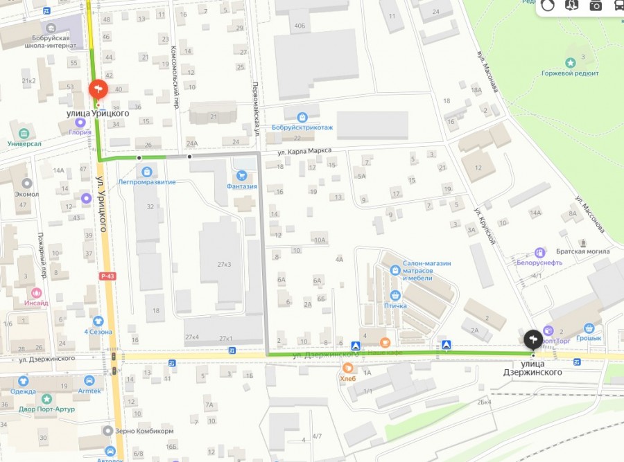 Схема объезда. Скрин-шот: Яндекс-карты.