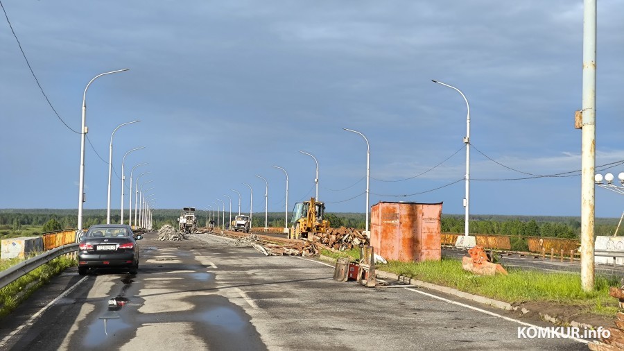 Реконструкция фандоковского моста в Бобруйске уже идет (видео)