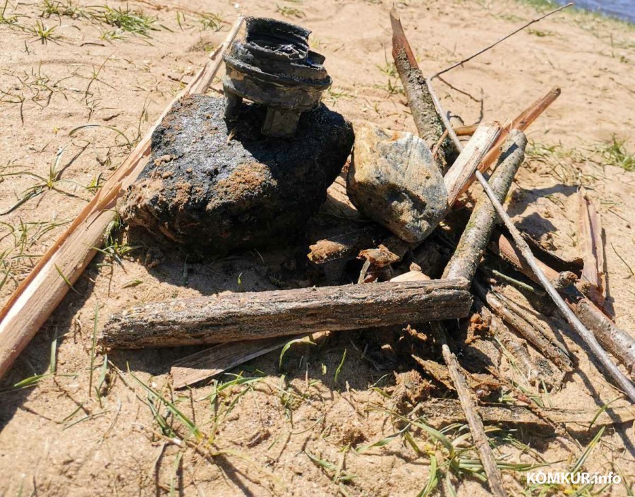 2.05.2025. Бобруйск. Очистку озера у профилактория «Шинник» ведут водолазы спасательной станции №1.