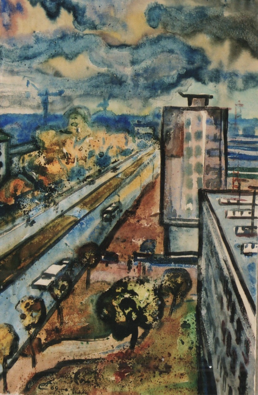 Семён Абрамов, «Вид на Минскую», 1971 г.