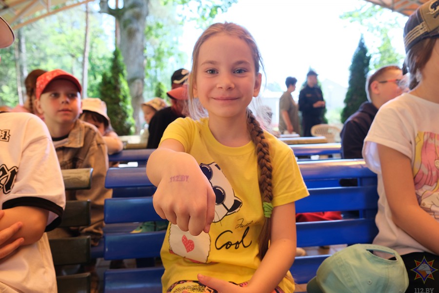 Тематическое занятие МЧС для воспитанников детского лагеря «Щатково».  