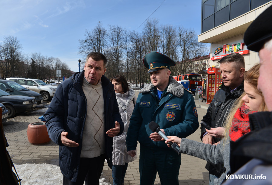 28.03.2018, Бобруйск. Учебная пожарная тревога в ТЦ 