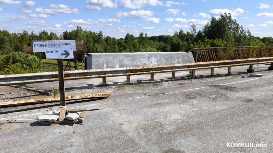26.06.2025. Бобруйск. Реконструкция фандоковского моста продолжается.