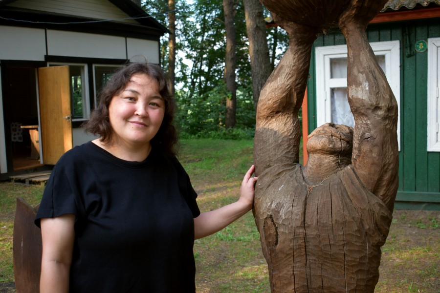 19-й международный пленэр по керамике «Арт-Жыжаль». Индира Узбекова из Алматы (Казахстан).