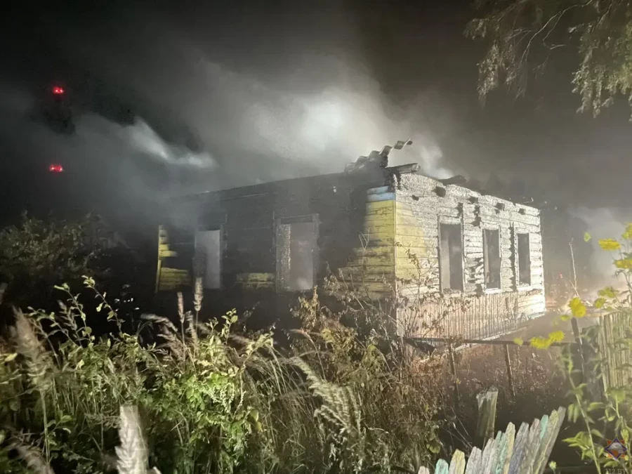 В Могилевском районе ночью сгорел дачный дом. Погиб хозяин