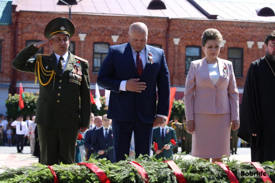 Бобруйск, площадь Победы, 3 июля 2025 года. Митинг, посвященный Дню Независимости Республики Беларусь и 81-й годовщине освобождения нашей страны от немецко-фашистских захватчиков, Фото: bobrlife.by.