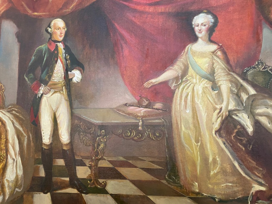  Встреча в Могилеве Иосифа II и Екатерины II, картина, музей истории Могилева.